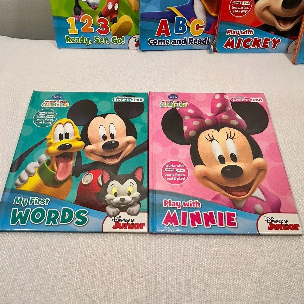 Mickey Mouse Clubhouse Lot 8 Books‎ ABC 123 Colors Words Minnie Look Find Disney
